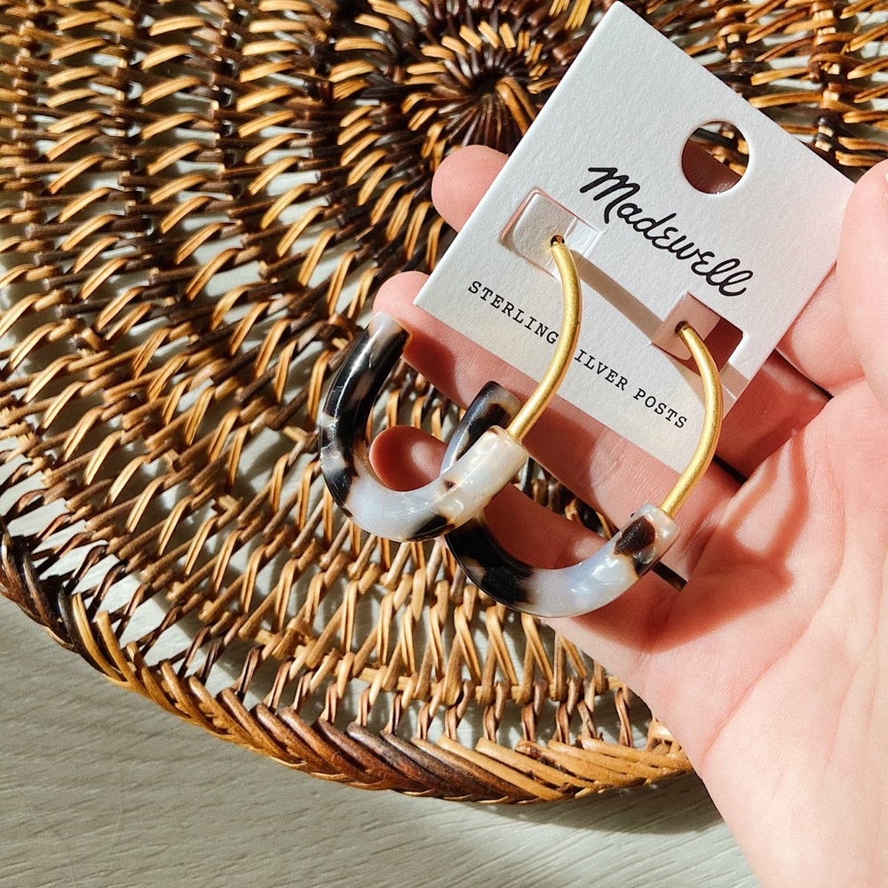 Madewell half hoop earring